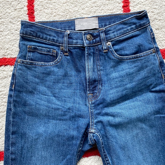 Everlane Skinny Jean Mid Blue Sz 26 - Picture 2 of 4